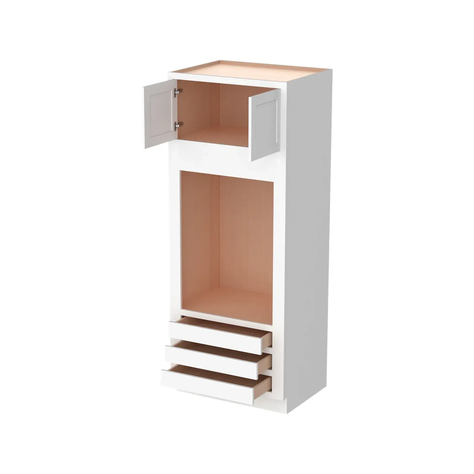Oven Cabinets With Three Drawers