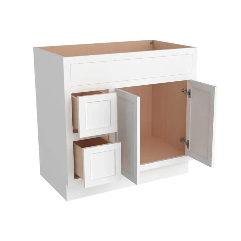 Vanity Sink Bases with 2 Drawers Left  VA36-2DL