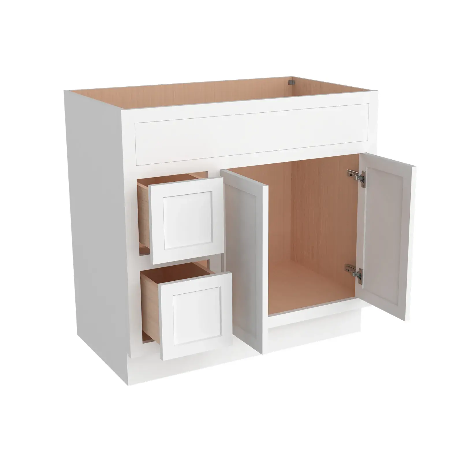 Vanity Sink Bases with 2 Drawers Left  VA36-2DL