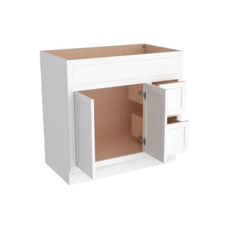 Vanity Sink Bases with 2 Drawers Right VA36-2DR