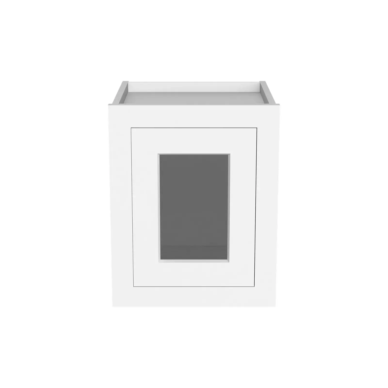 15"H Single GlassDoor Wall Cabinets W1215GD