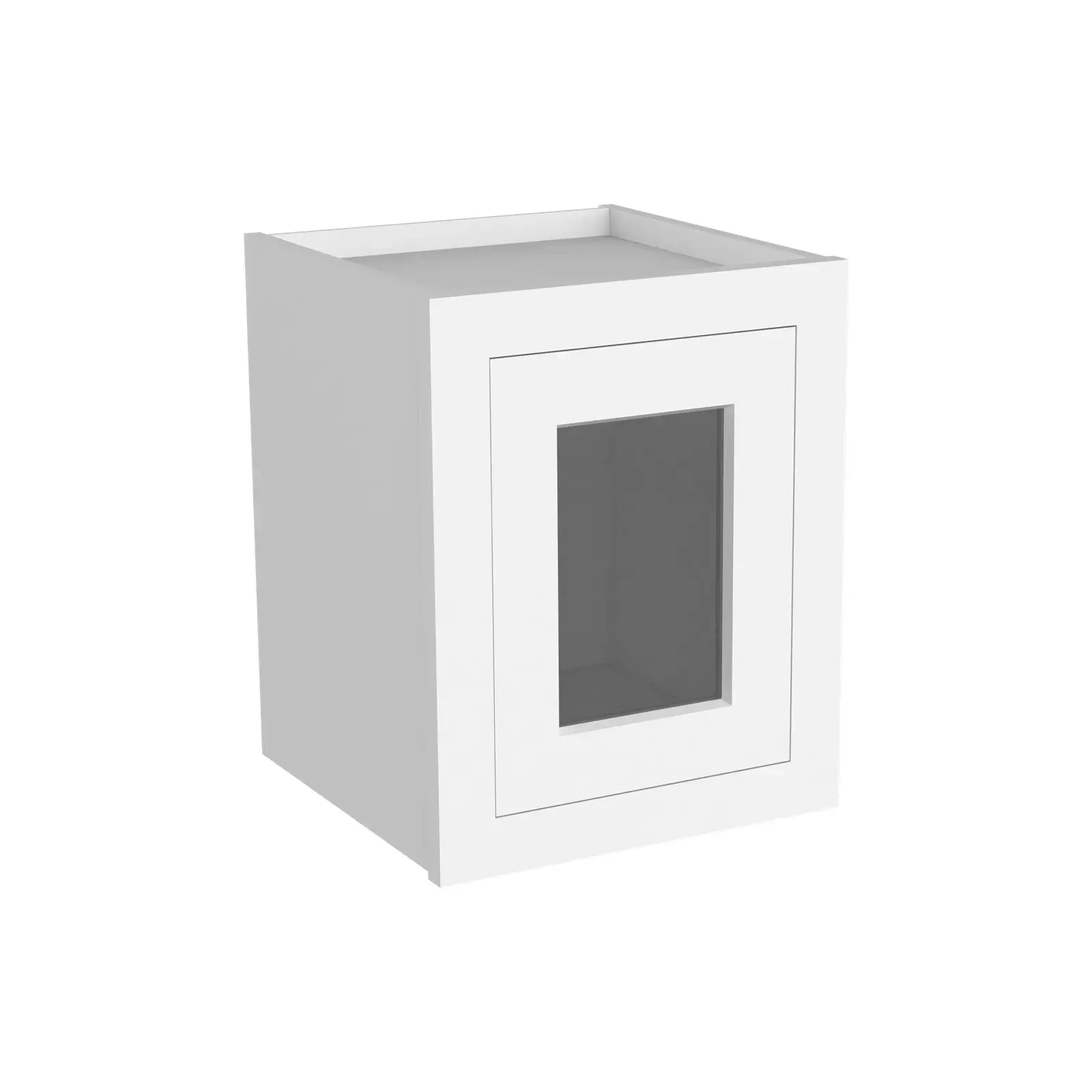 15"H Single GlassDoor Wall Cabinets W1215GD
