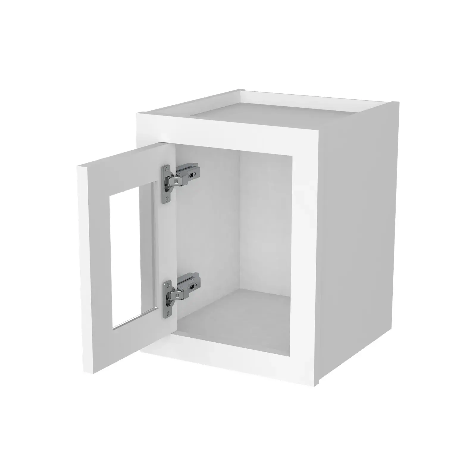 15"H Single GlassDoor Wall Cabinets W1215GD