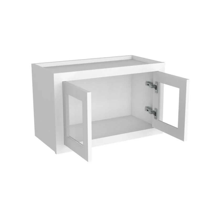 15"H Double GlassDoors Wall Cabinets W2415GD