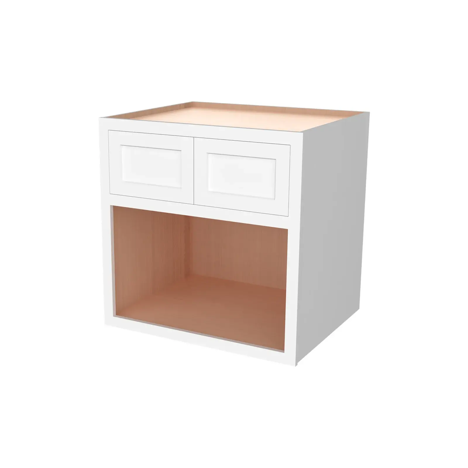 25"D Wall Microwave Open Shelf WM303025