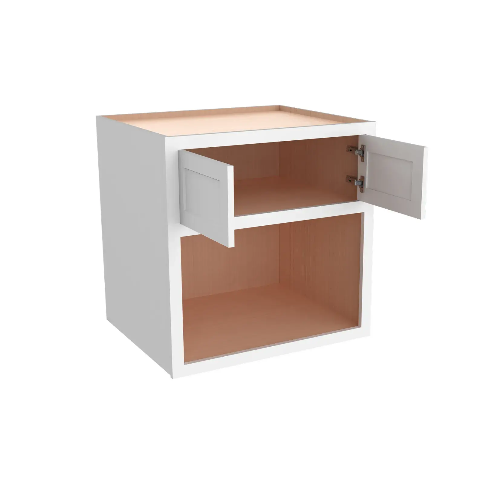 25"D Wall Microwave Open Shelf WM303025