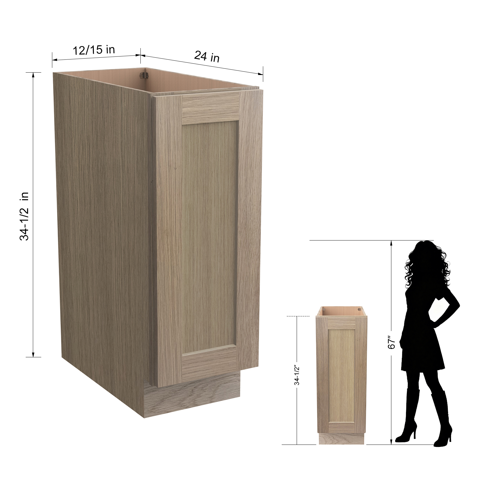 Full Height Door Bases-1Door B12FHD