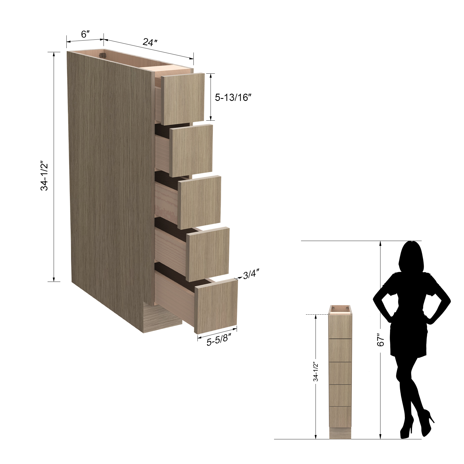 Spice Drawer Base BSDC6