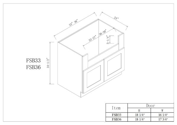 Farm Sink Bases