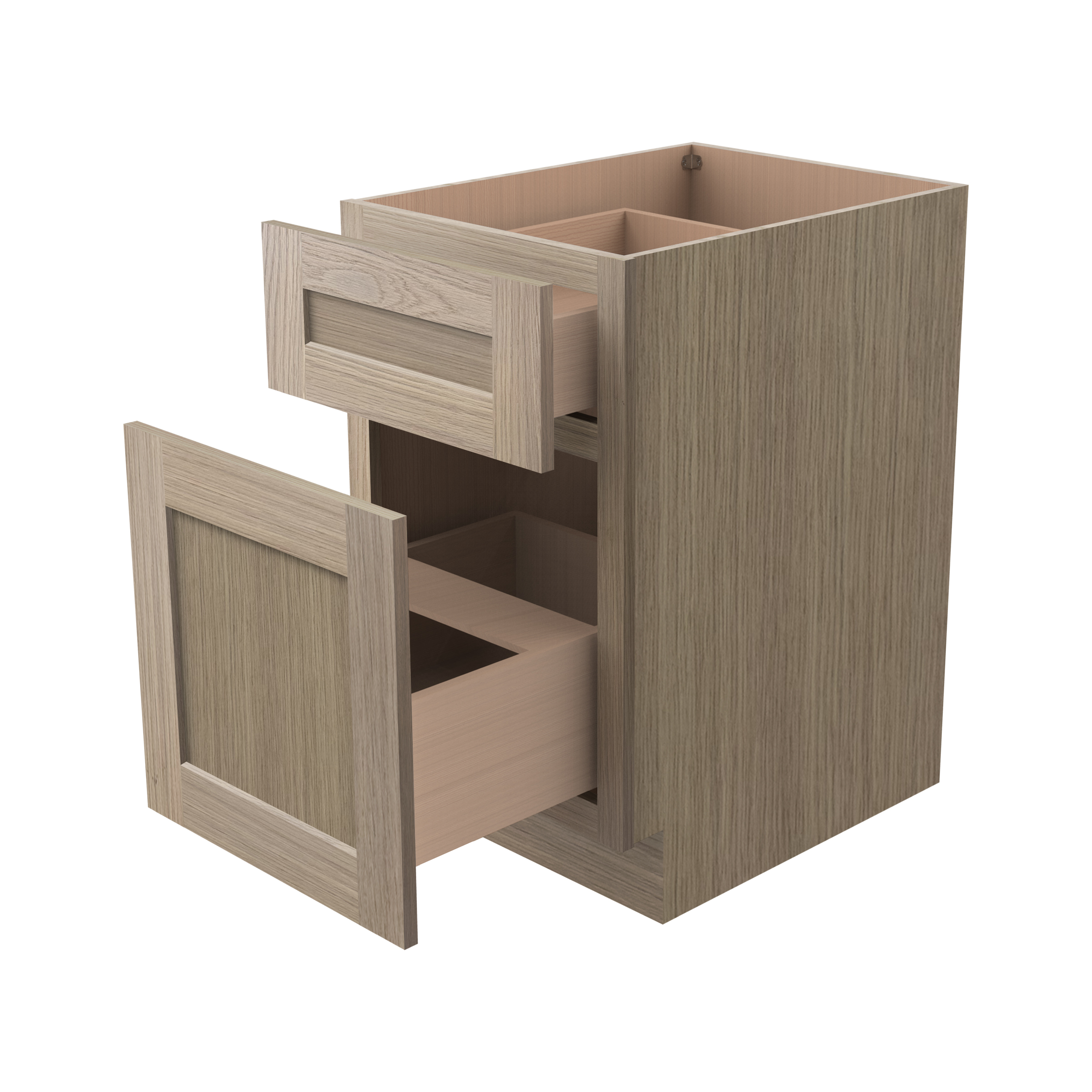 Base Waste Basket Cabinet-2Bins BWBK18-2A