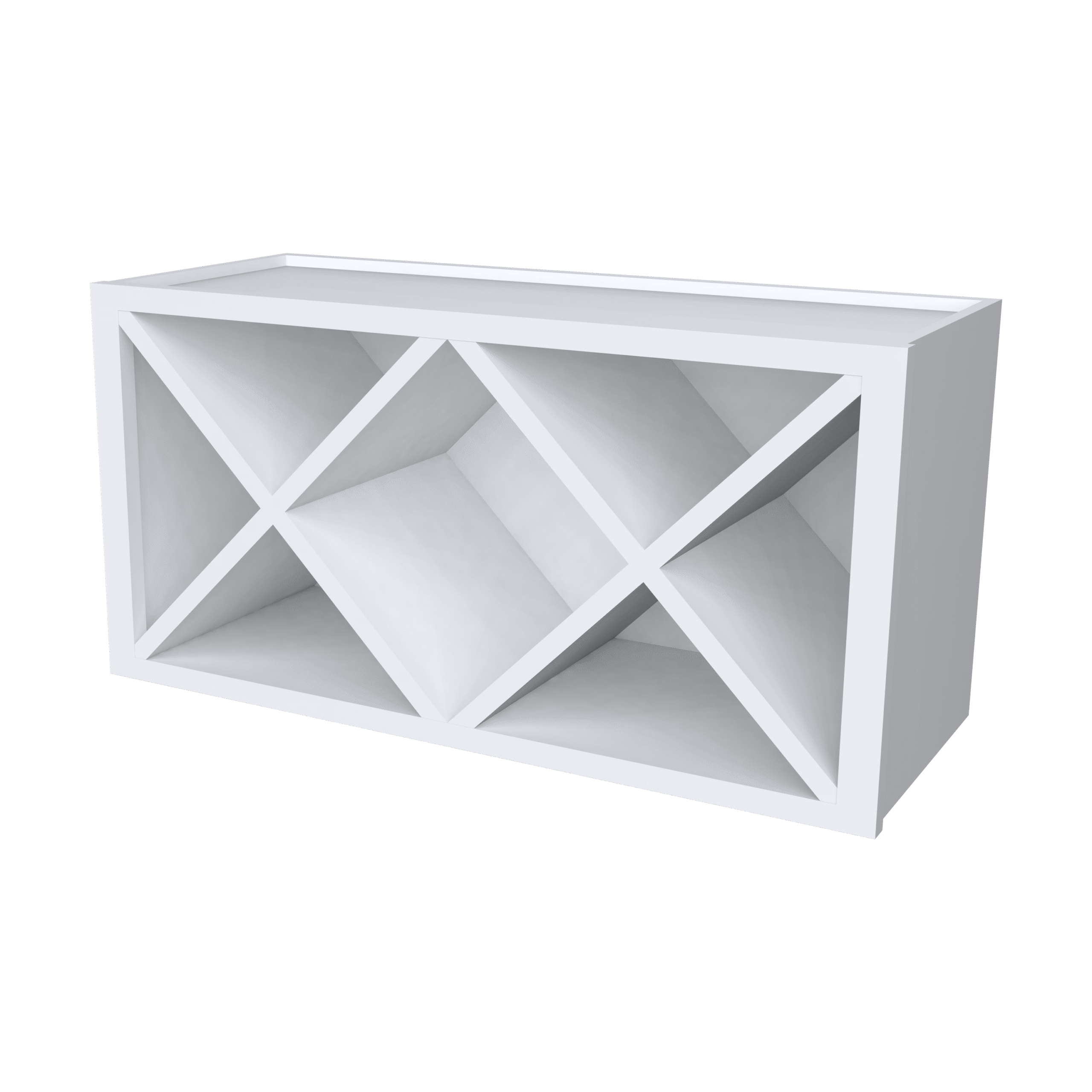 Wall Wine Rack With X Divider Cube Insert WXR3015