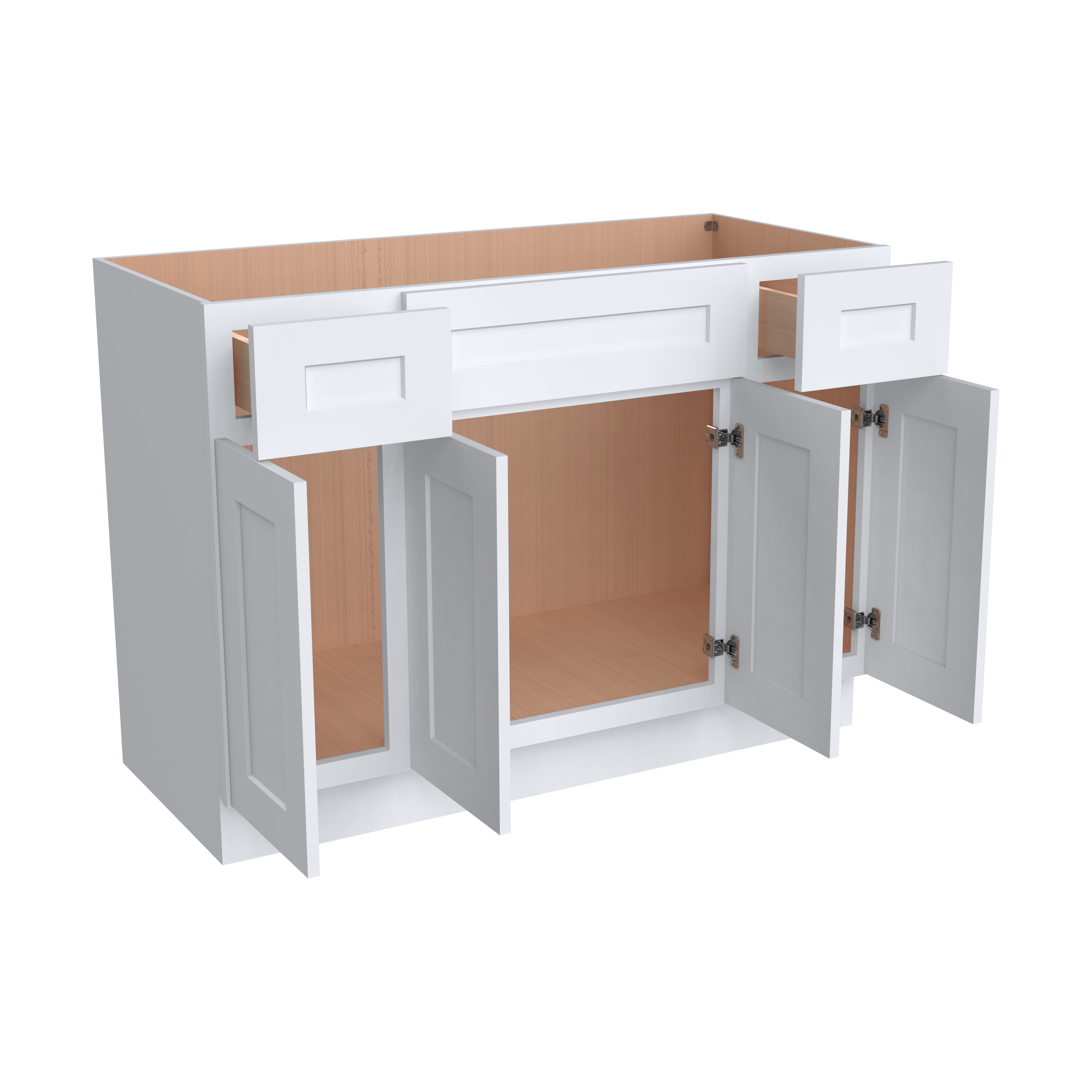 Vanity Single Sink Combo with 4 Doors VSD48