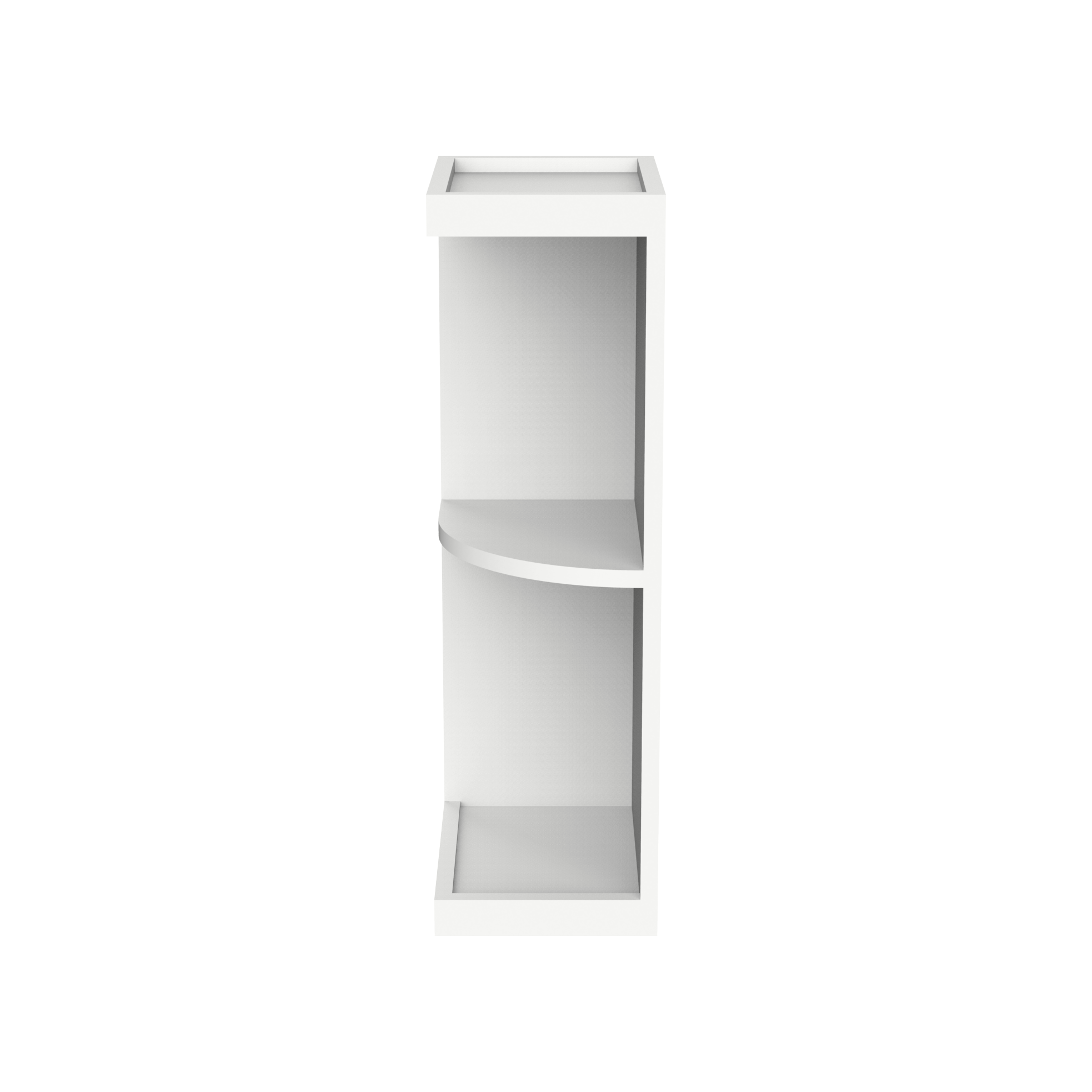9" W Wall End Open Shelves WES0936