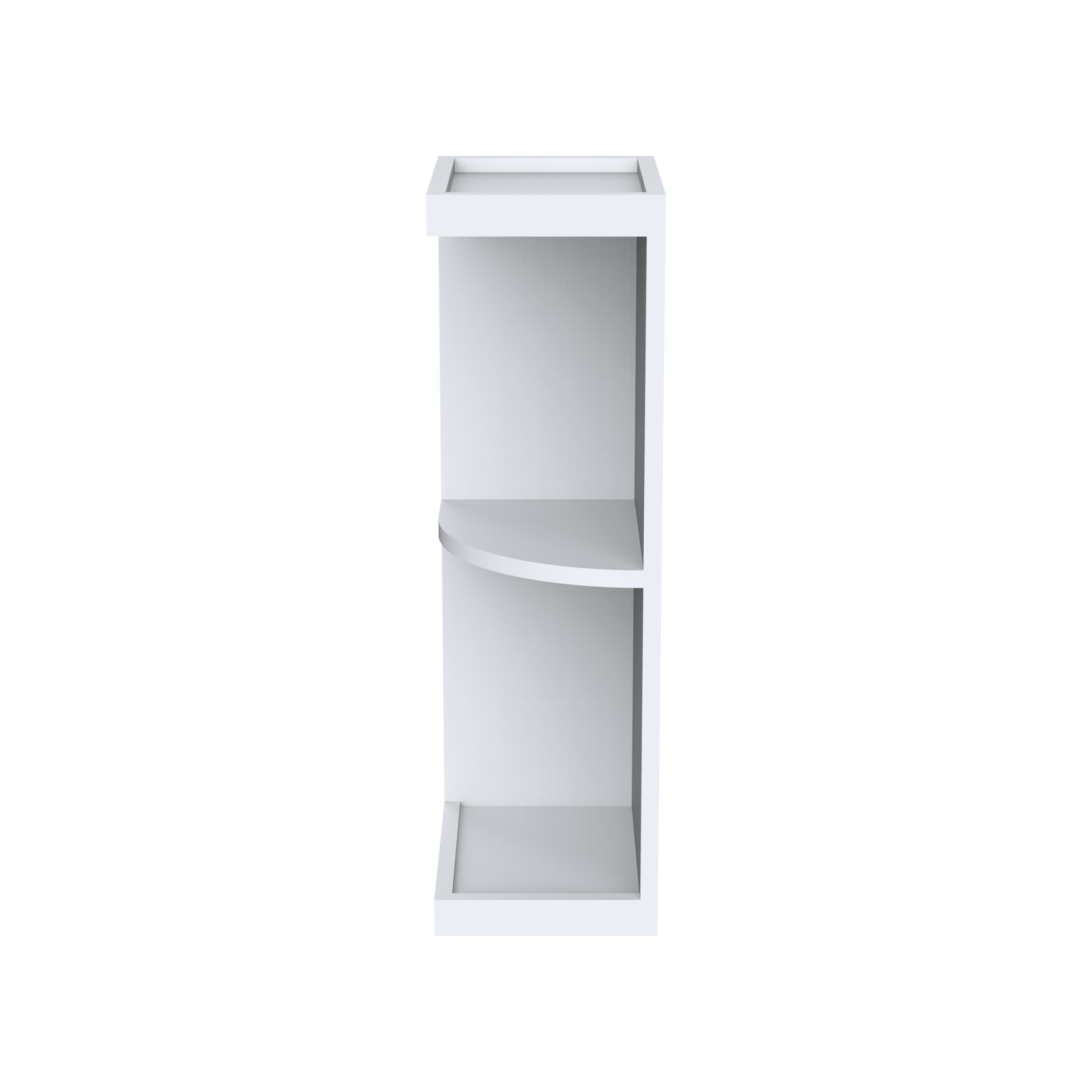 9" W Wall End Open Shelves WES0936