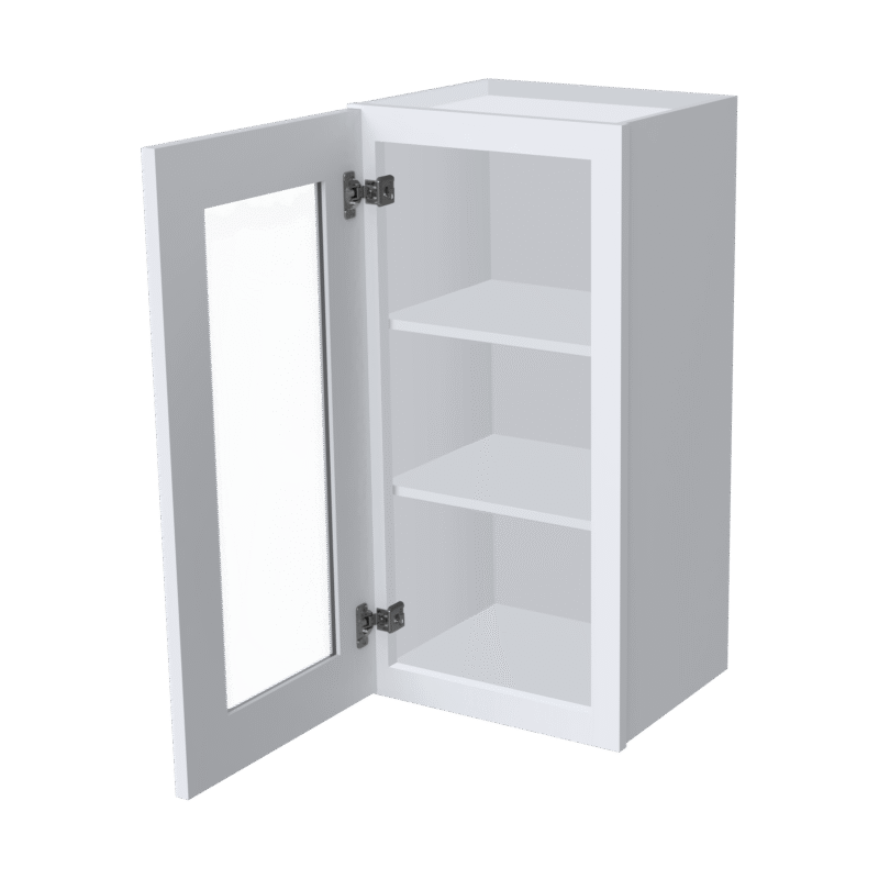 30"H Single GlassDoor Wall Cabinets W1530GD