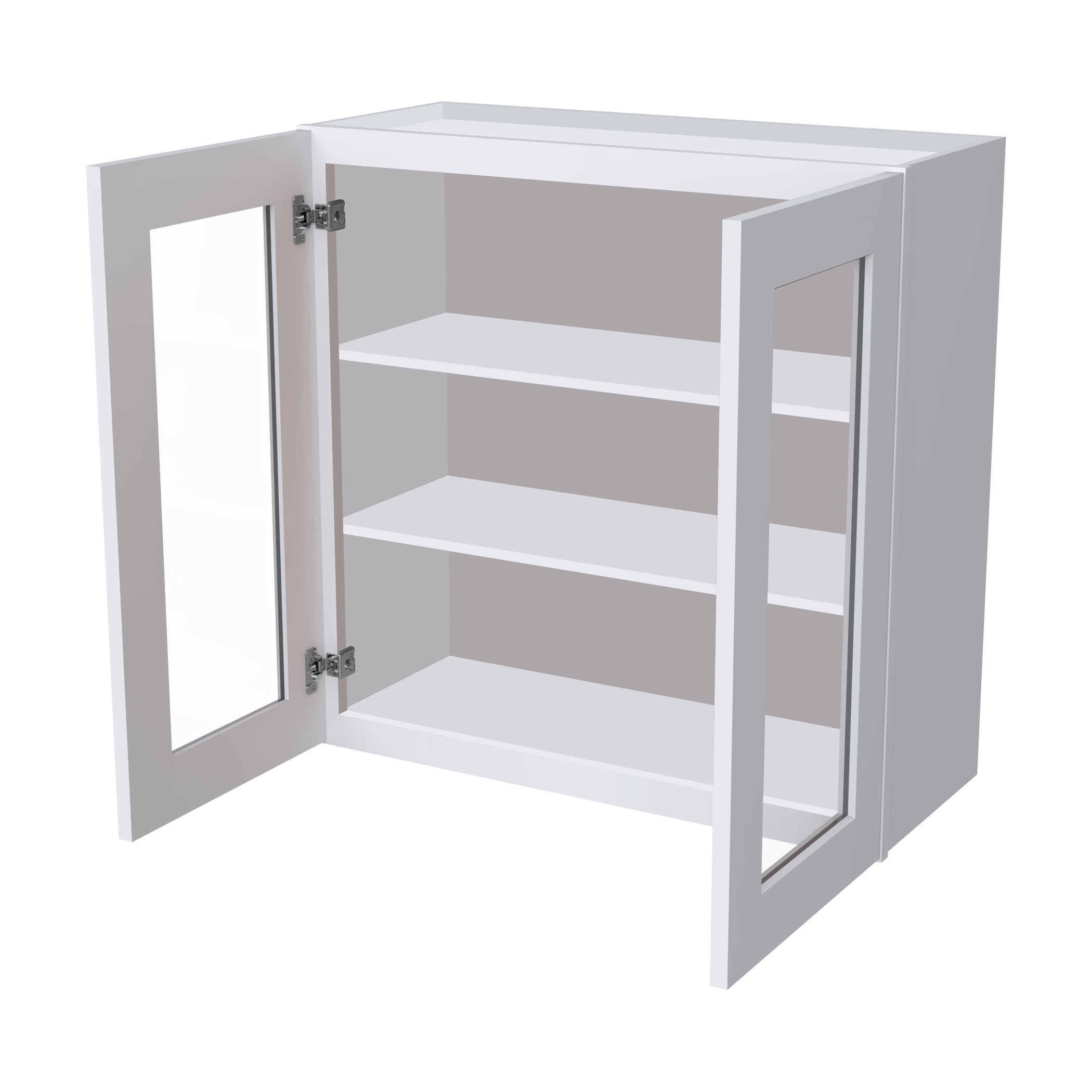 30"H Double GlassDoors Wall Cabinets W3330GD