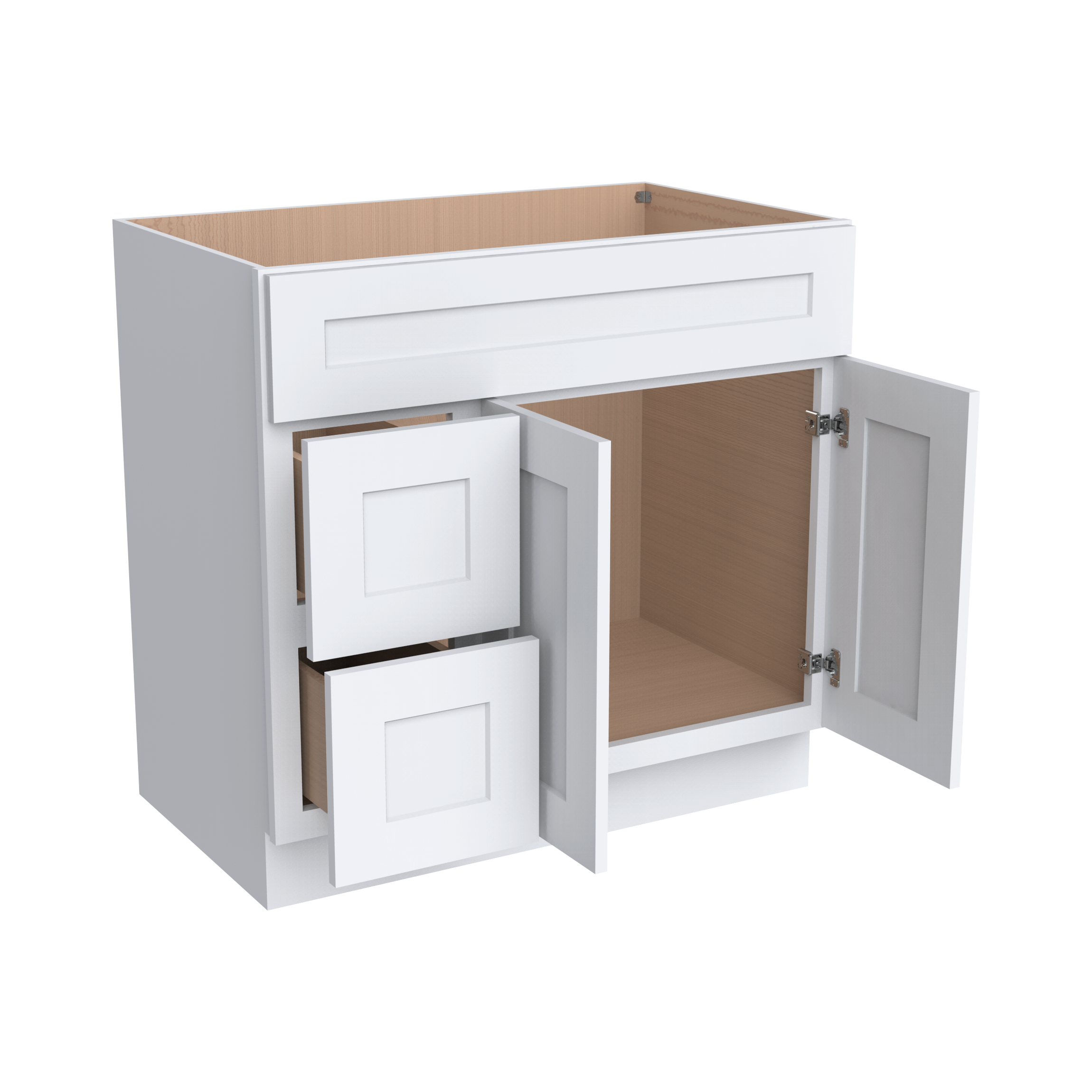 Vanity Sink Bases with 2 Drawer Left VA42-2DL