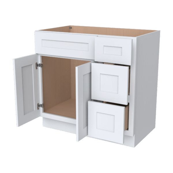 Vanity Sink Bases With Three Drawers Right