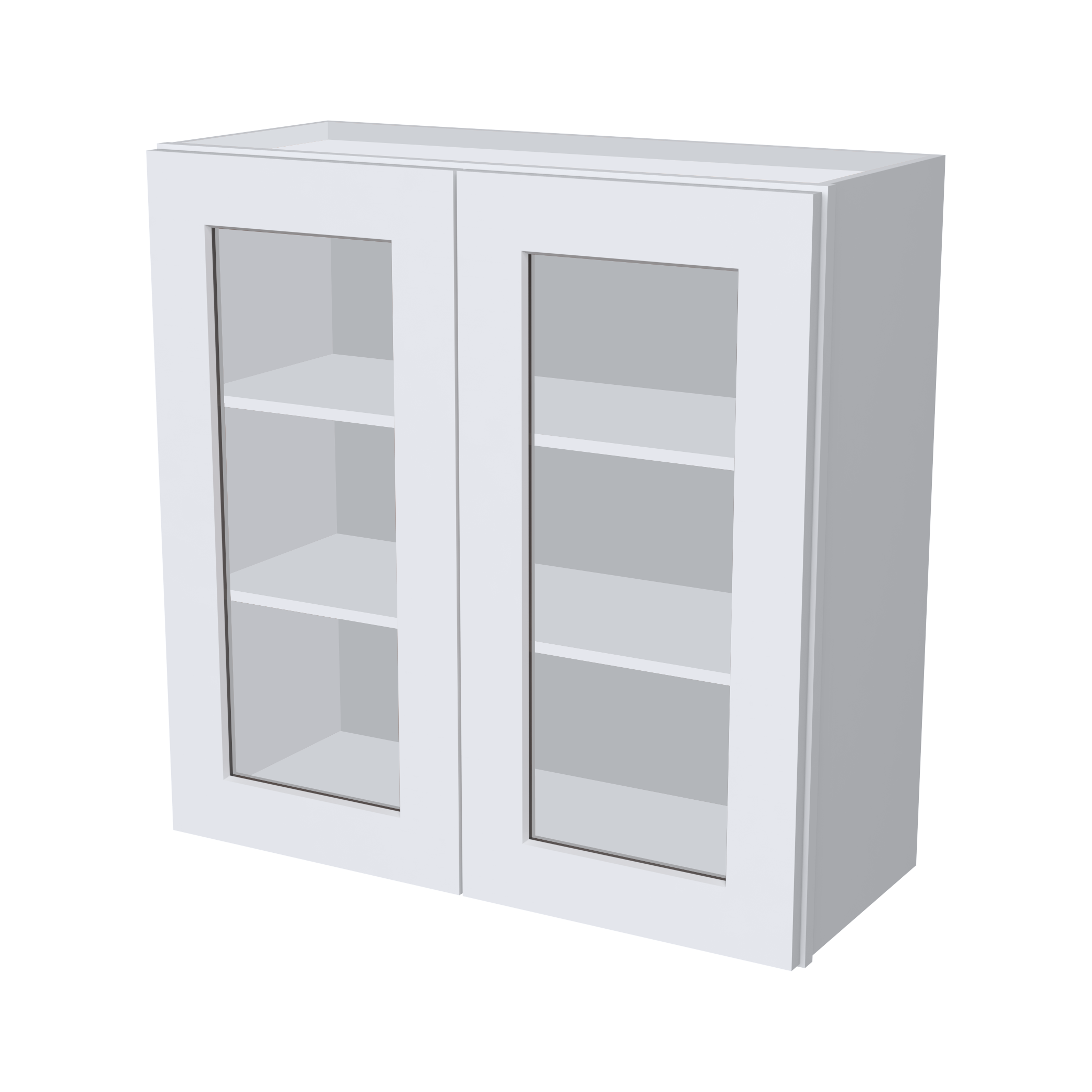 30"H Double GlassDoors Wall Cabinets W3330GD