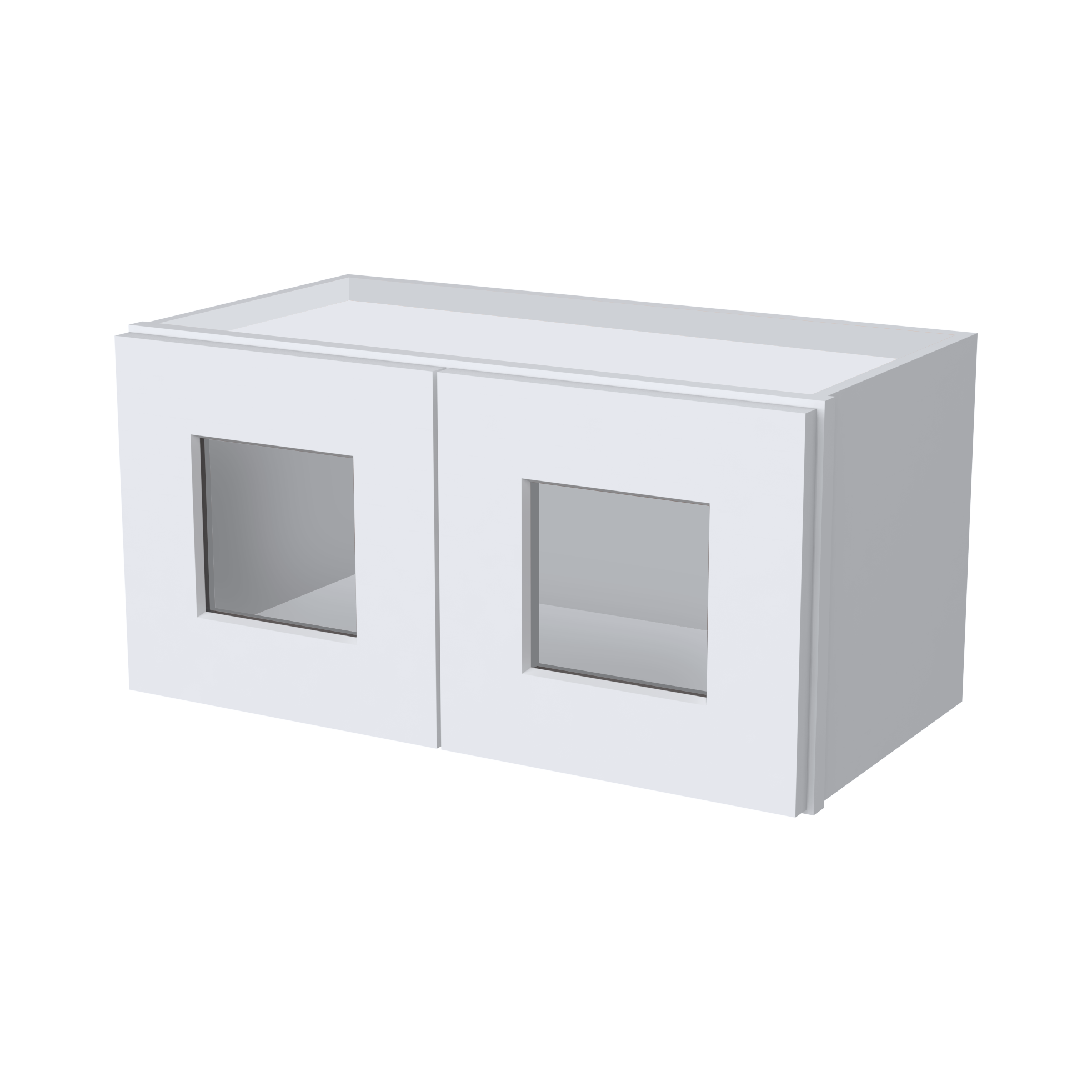 12"H Double GlassDoors Wall Cabinets W2412GD