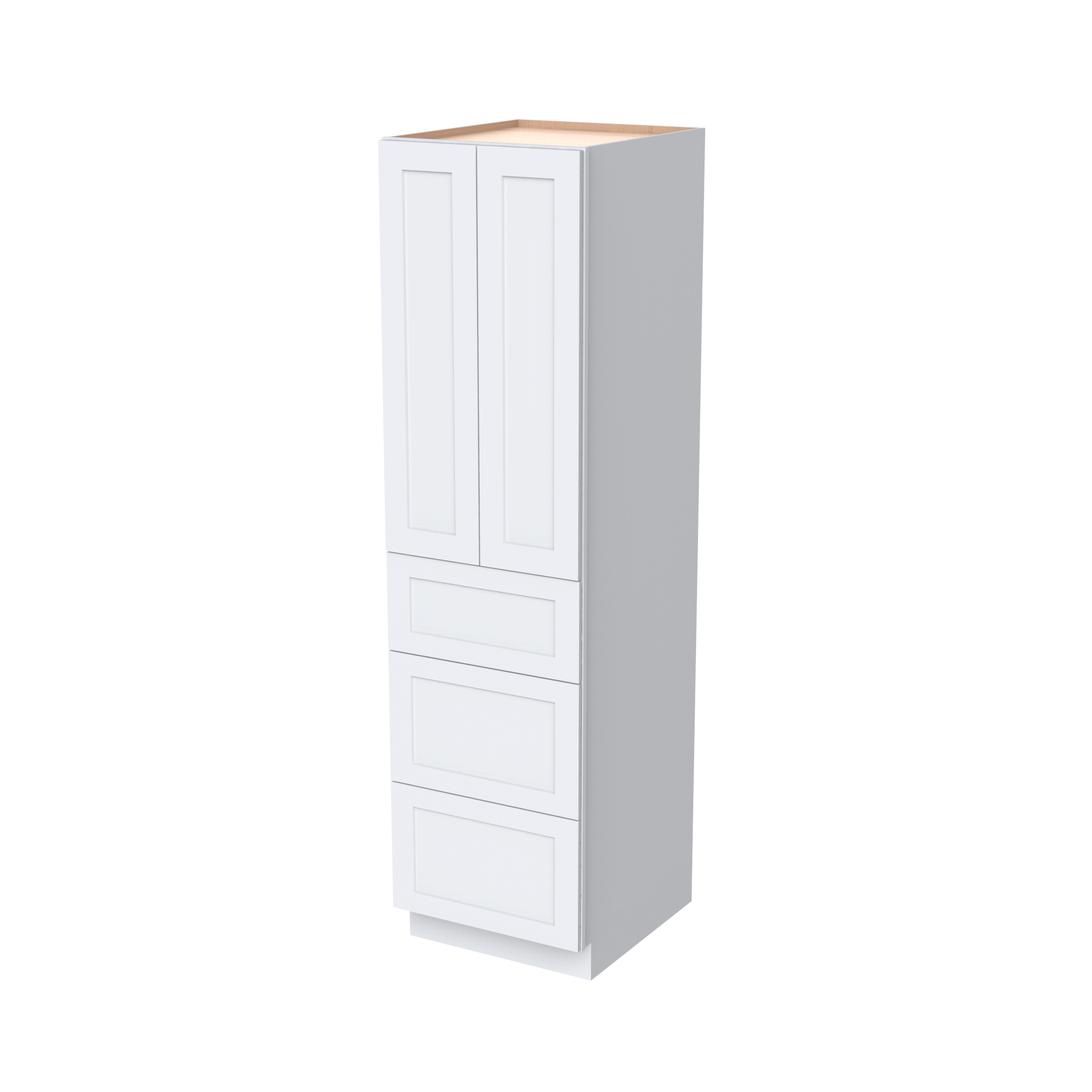 24"D Wall Pantry With Three Drawers WDP3090
