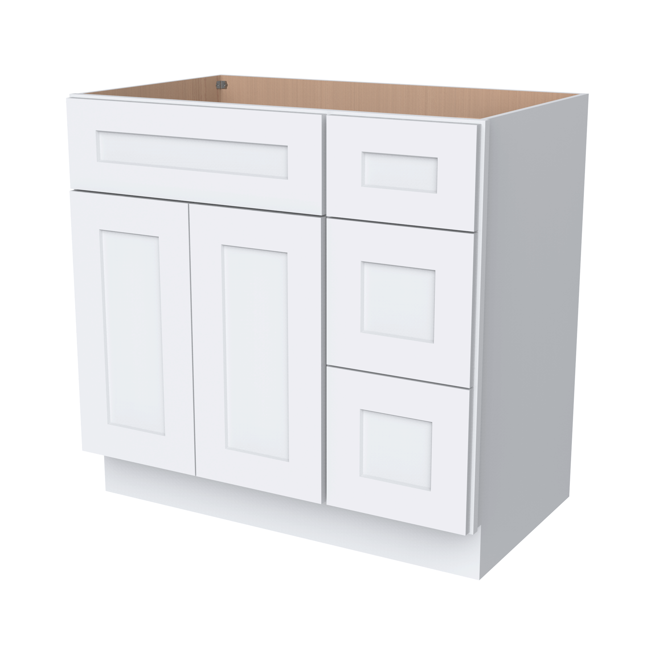 Vanity Sink Bases With Three Drawers Right VA36DR