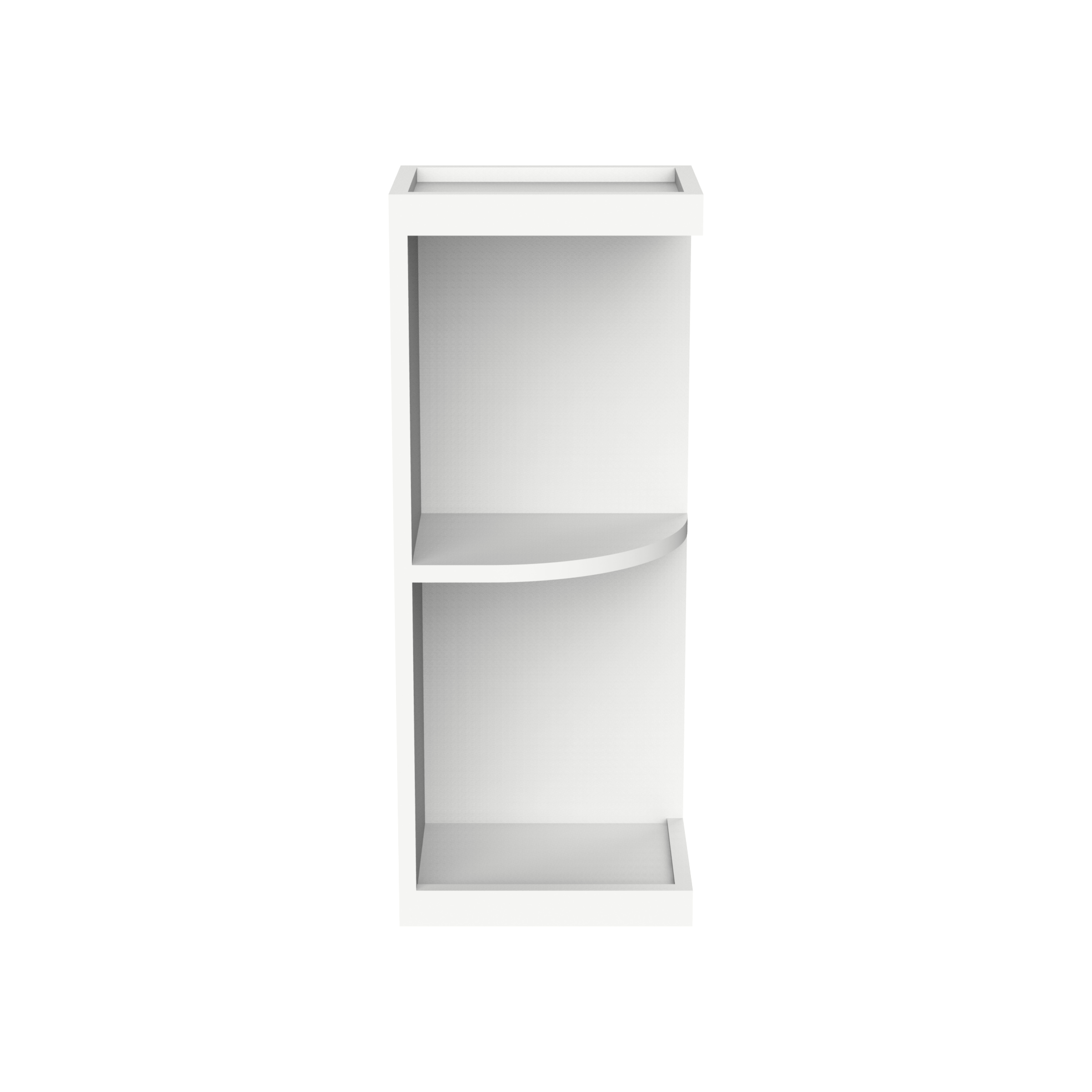 9" W Wall End Open Shelves WES0936