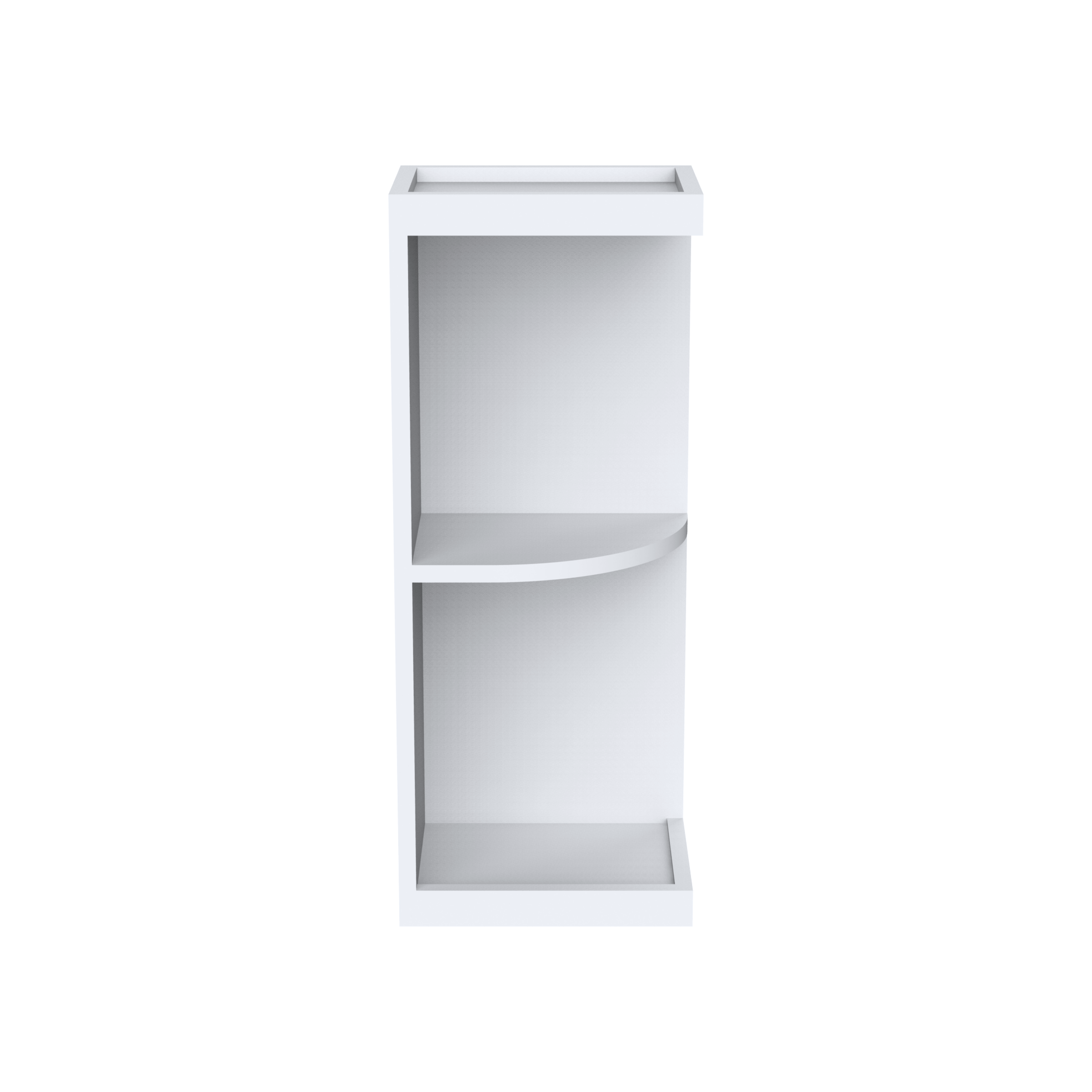 9" W Wall End Open Shelves WES0936