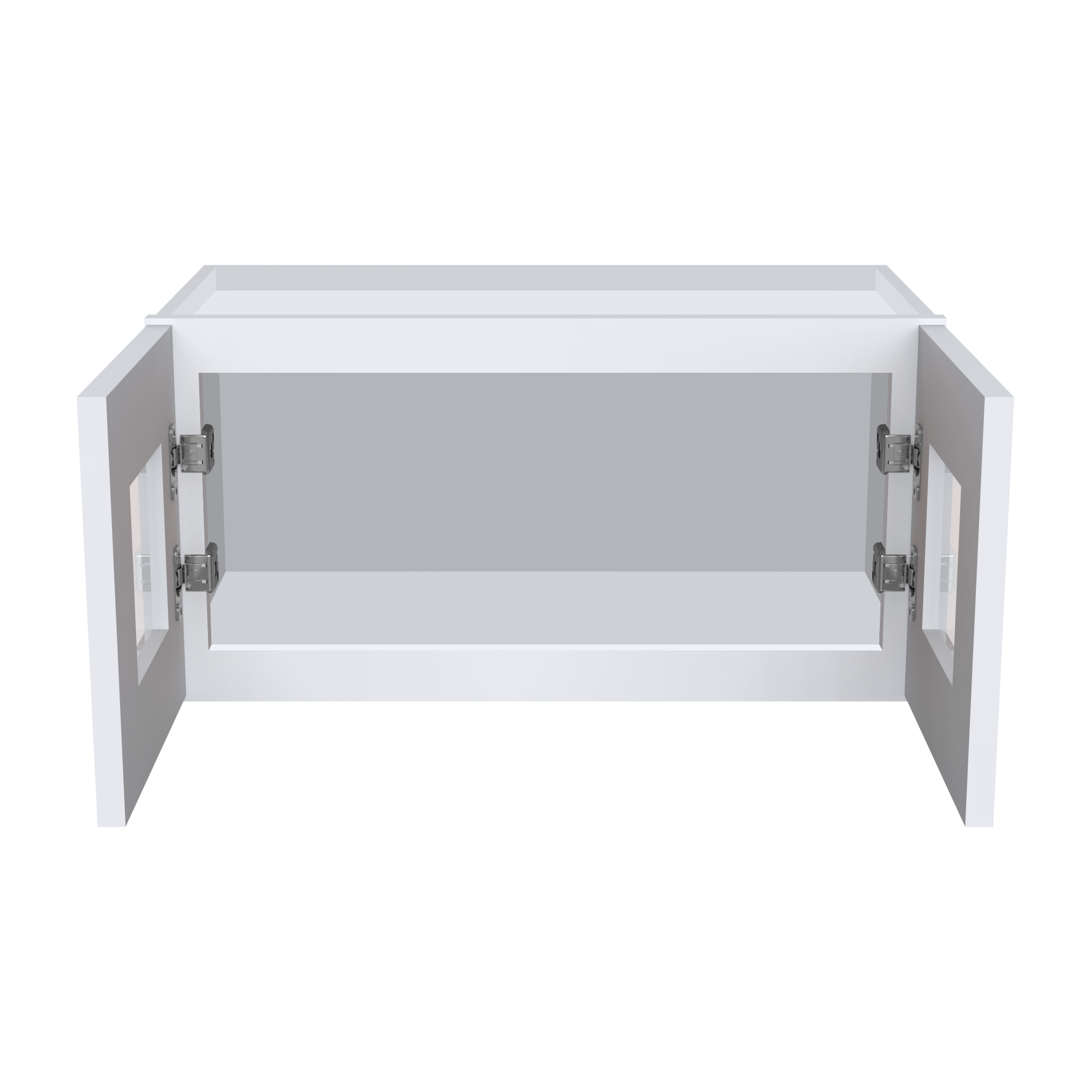 12"H Double GlassDoors Wall Cabinets W2412GD