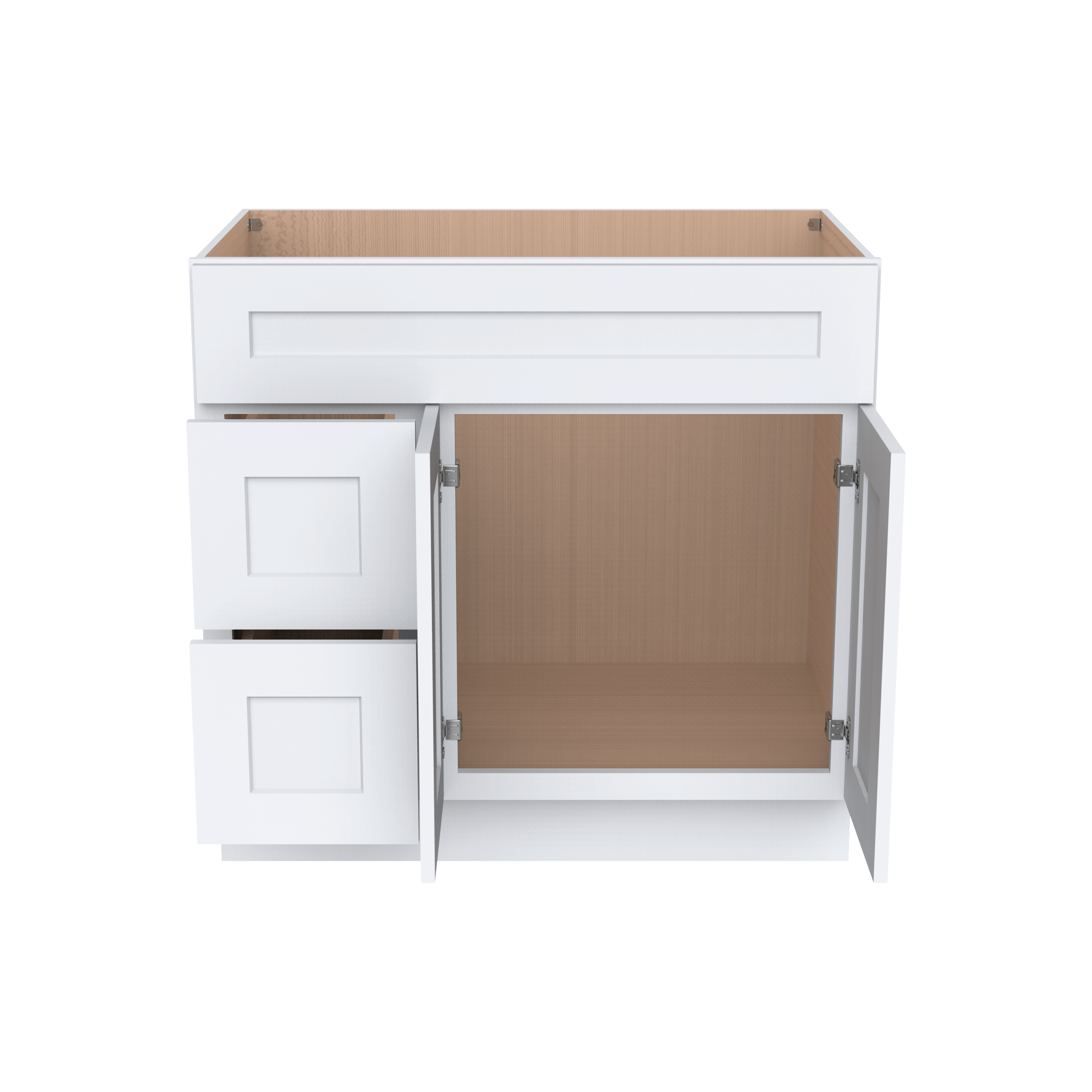 Vanity Sink Bases With Three Drawers Left VA36DL