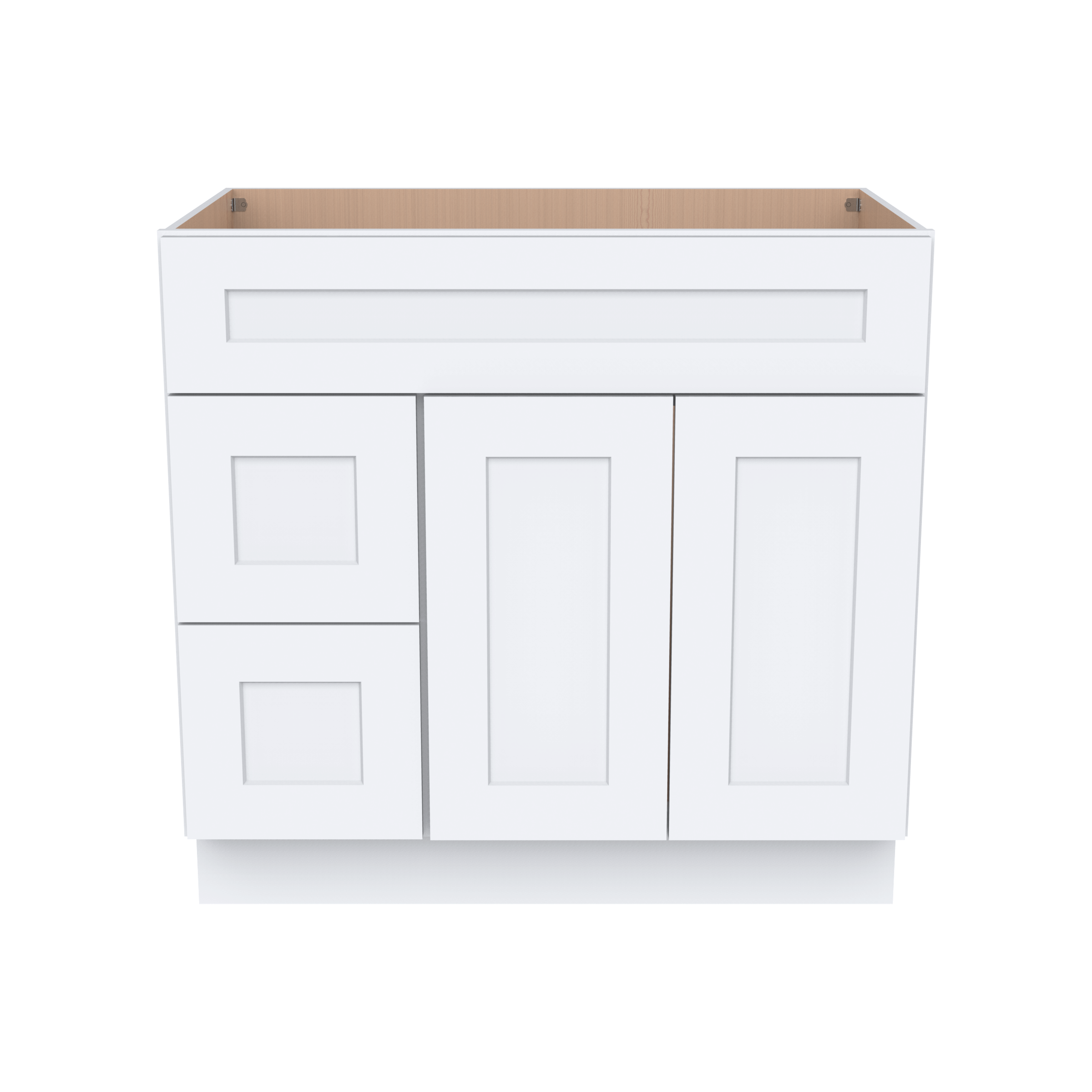 Vanity Sink Bases With Three Drawers Left VA36DL