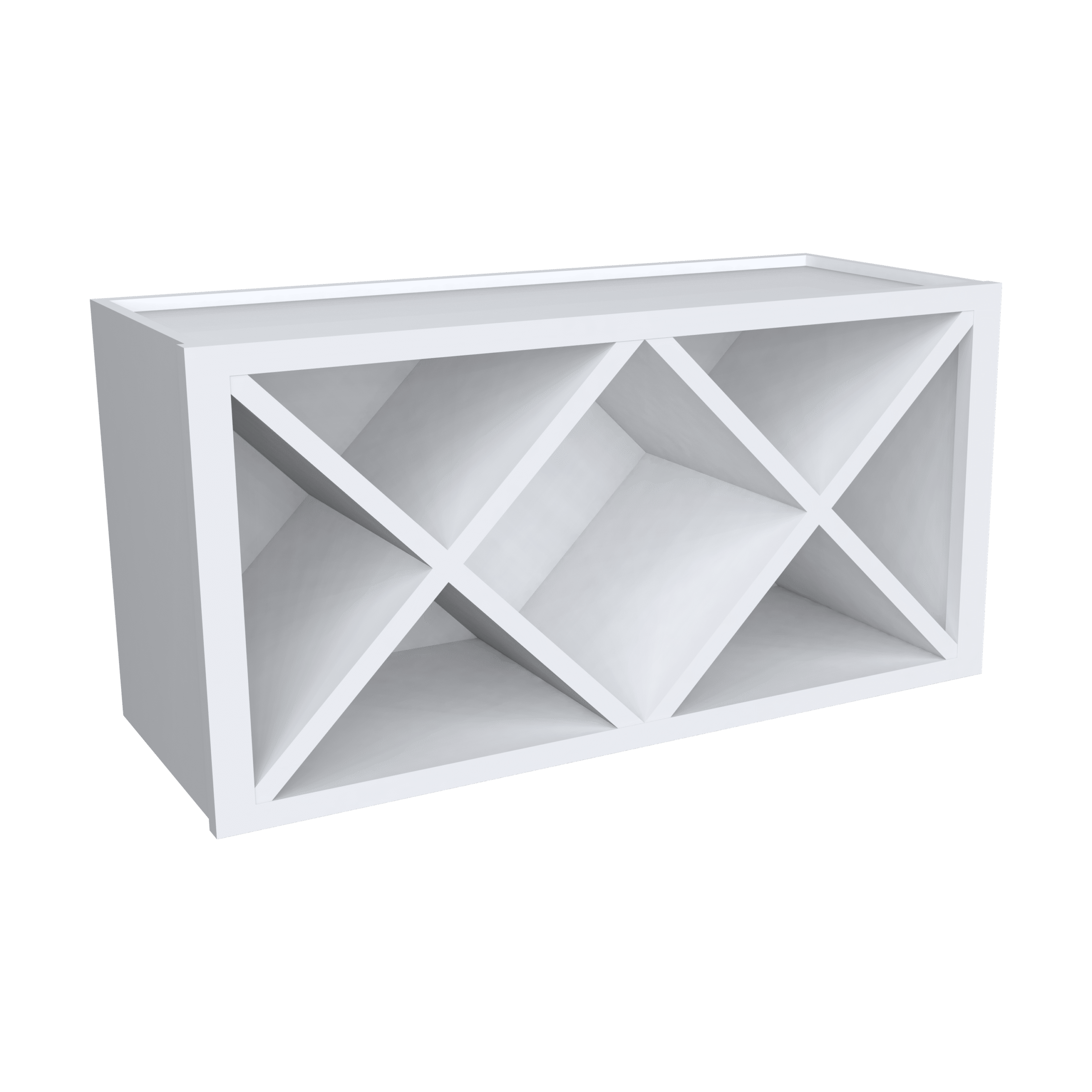 Wall Wine Rack With X Divider Cube Insert WXR3015