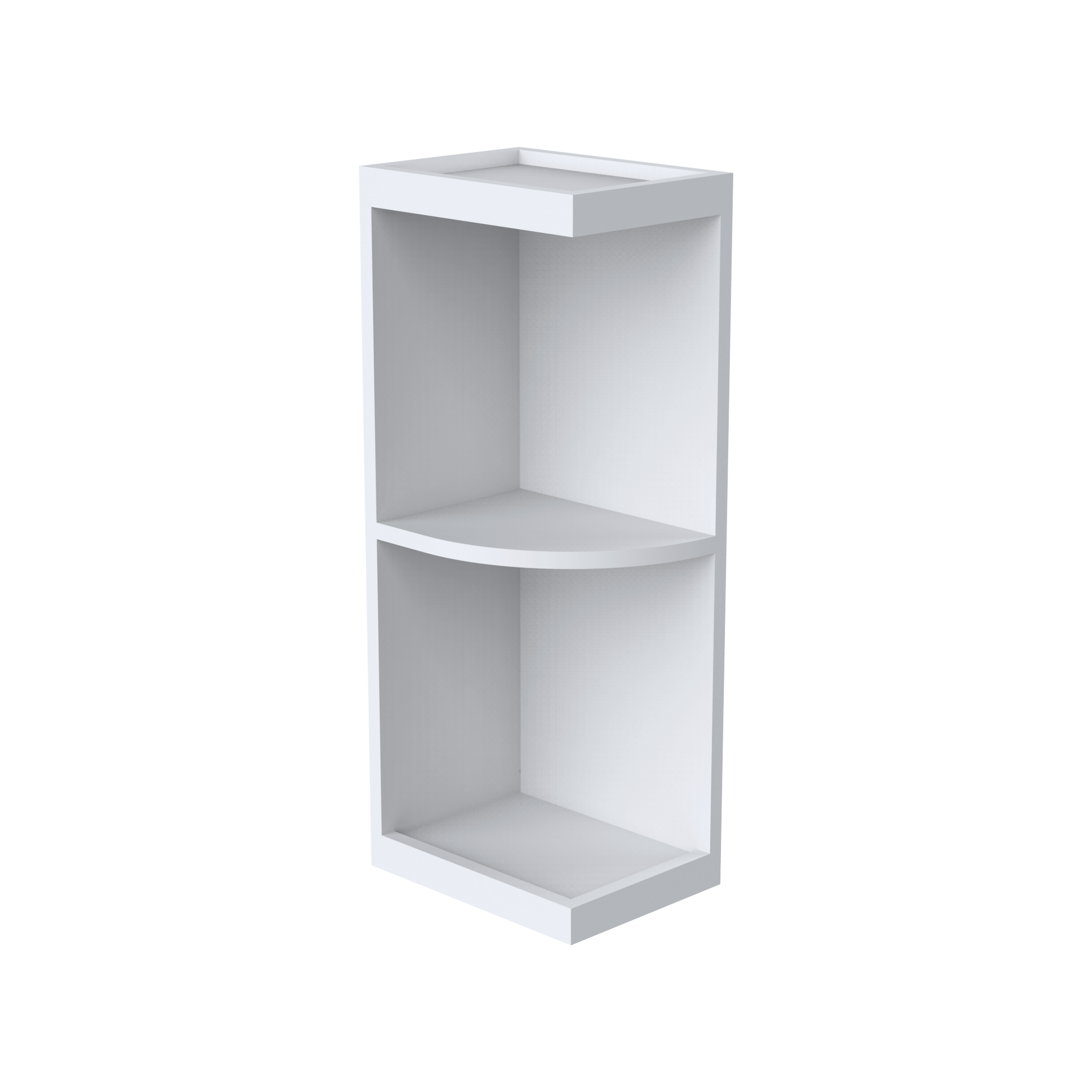 9" W Wall End Open Shelves WES0936