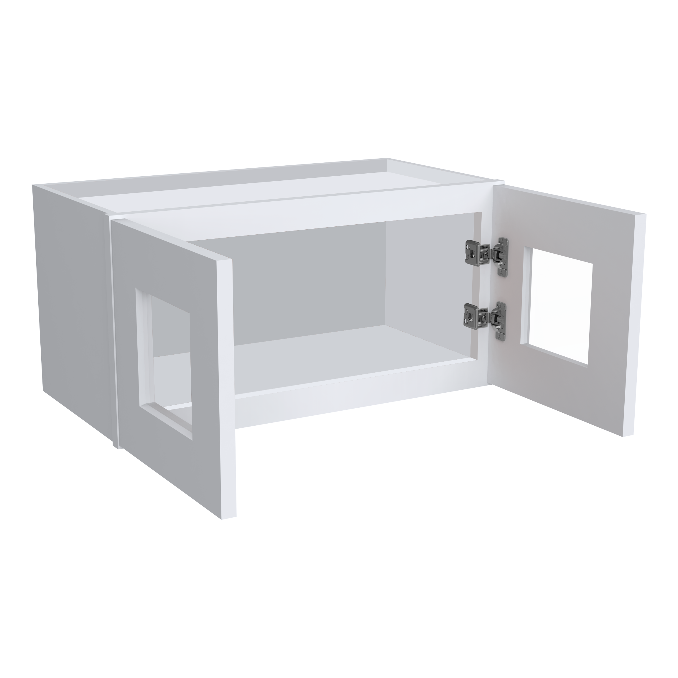 12"H Double GlassDoors Wall Cabinets W2412GD