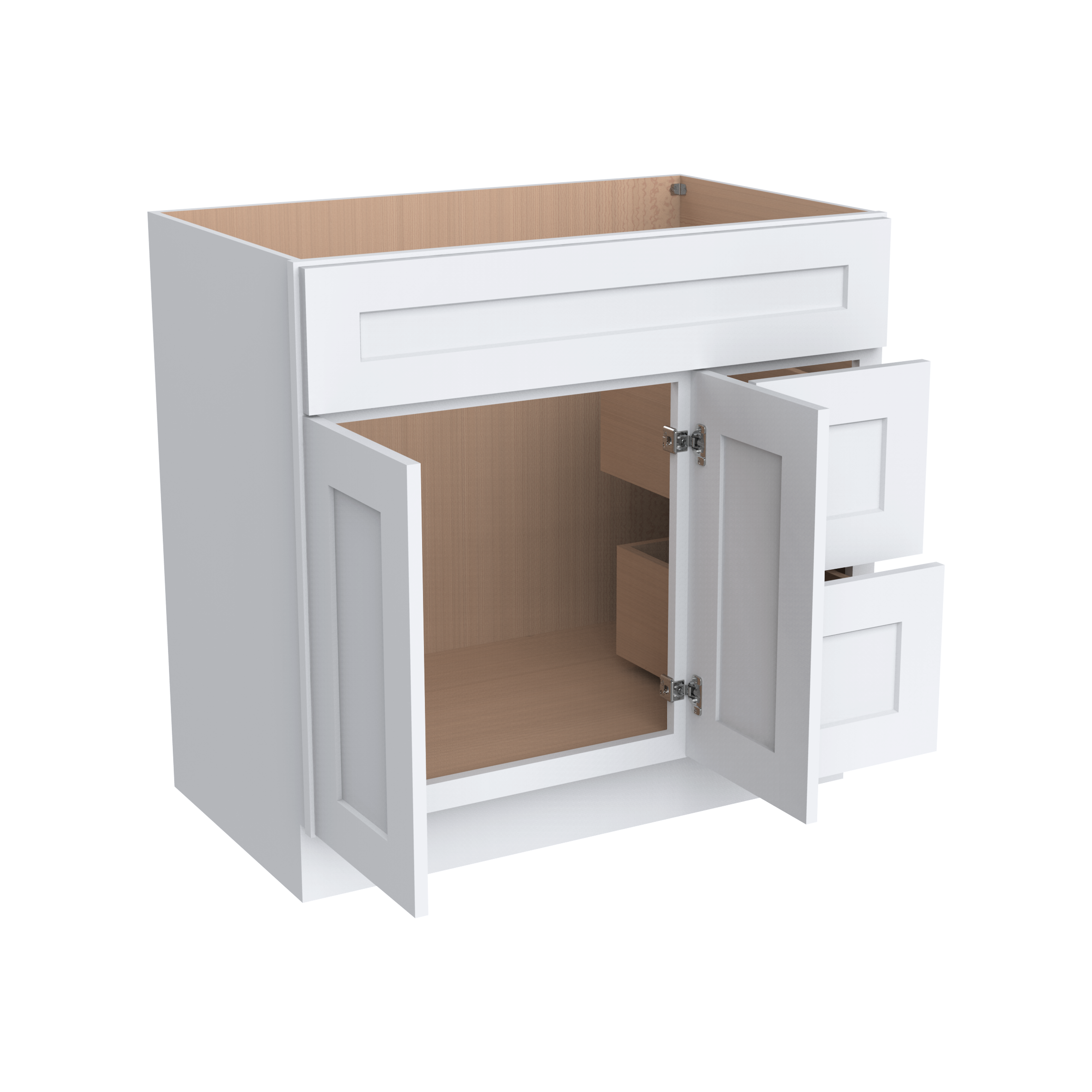 Vanity Sink Bases with 2 Drawer Right VA42-2DR