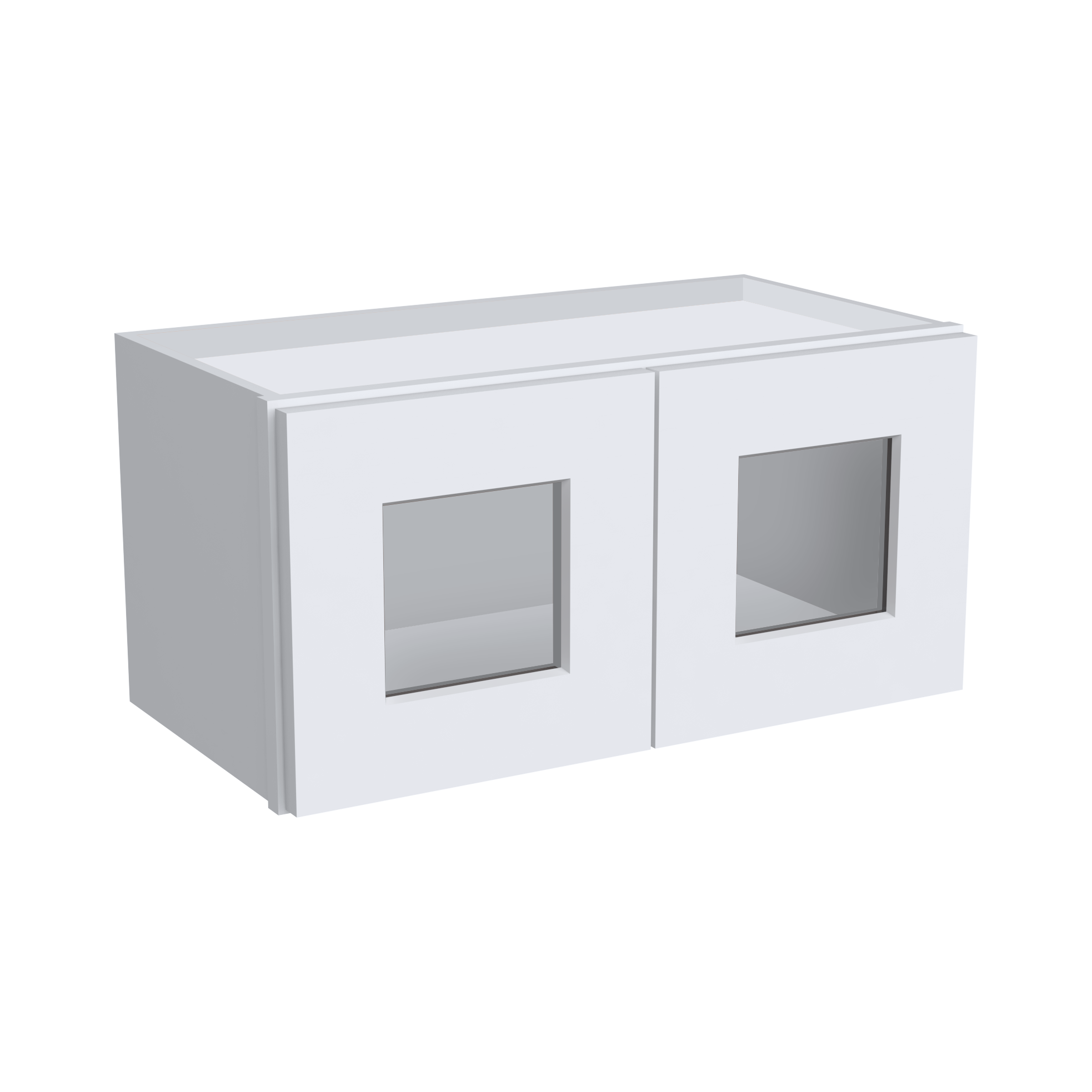 12"H Double GlassDoors Wall Cabinets W2412GD