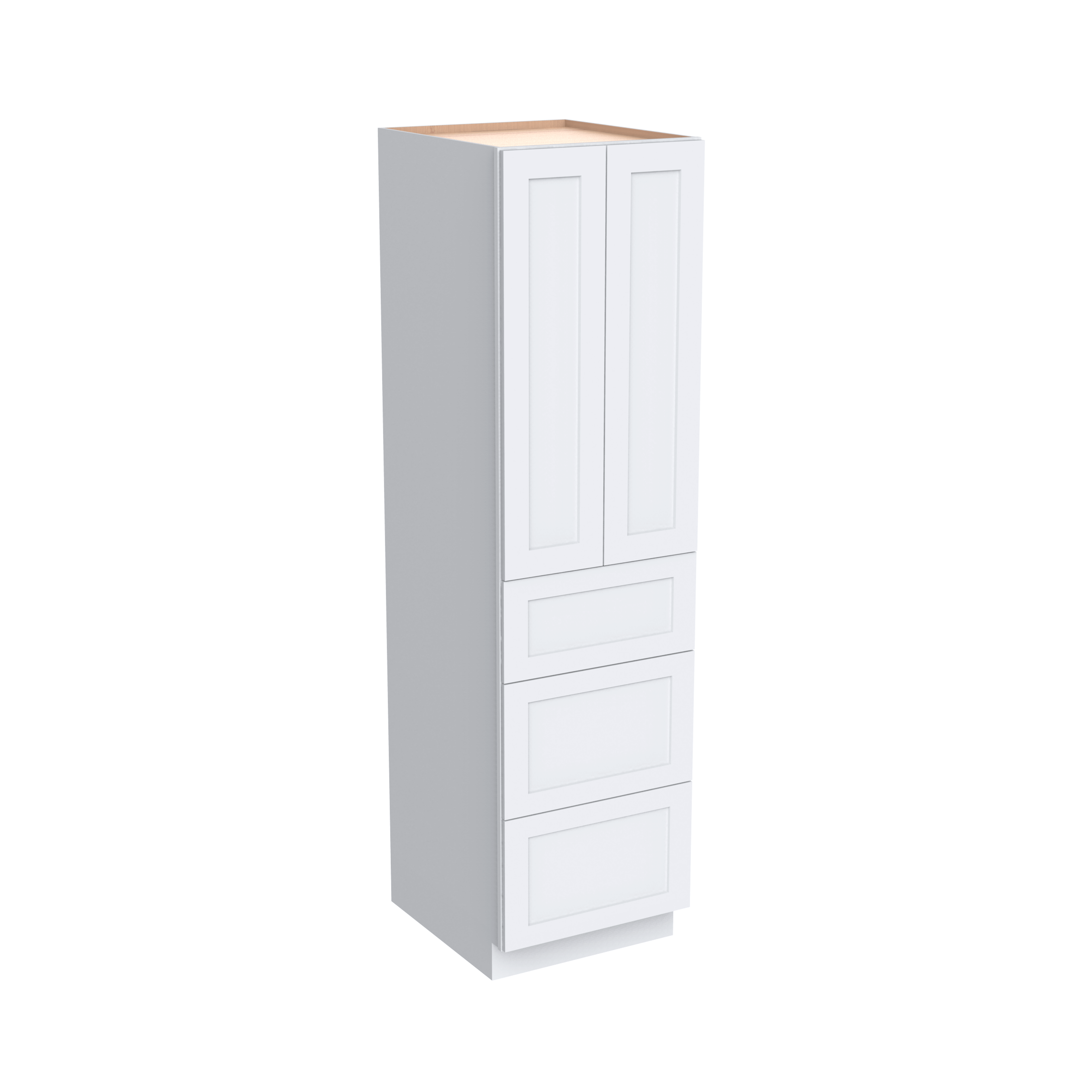 24"D Wall Pantry With Three Drawers WDP3090