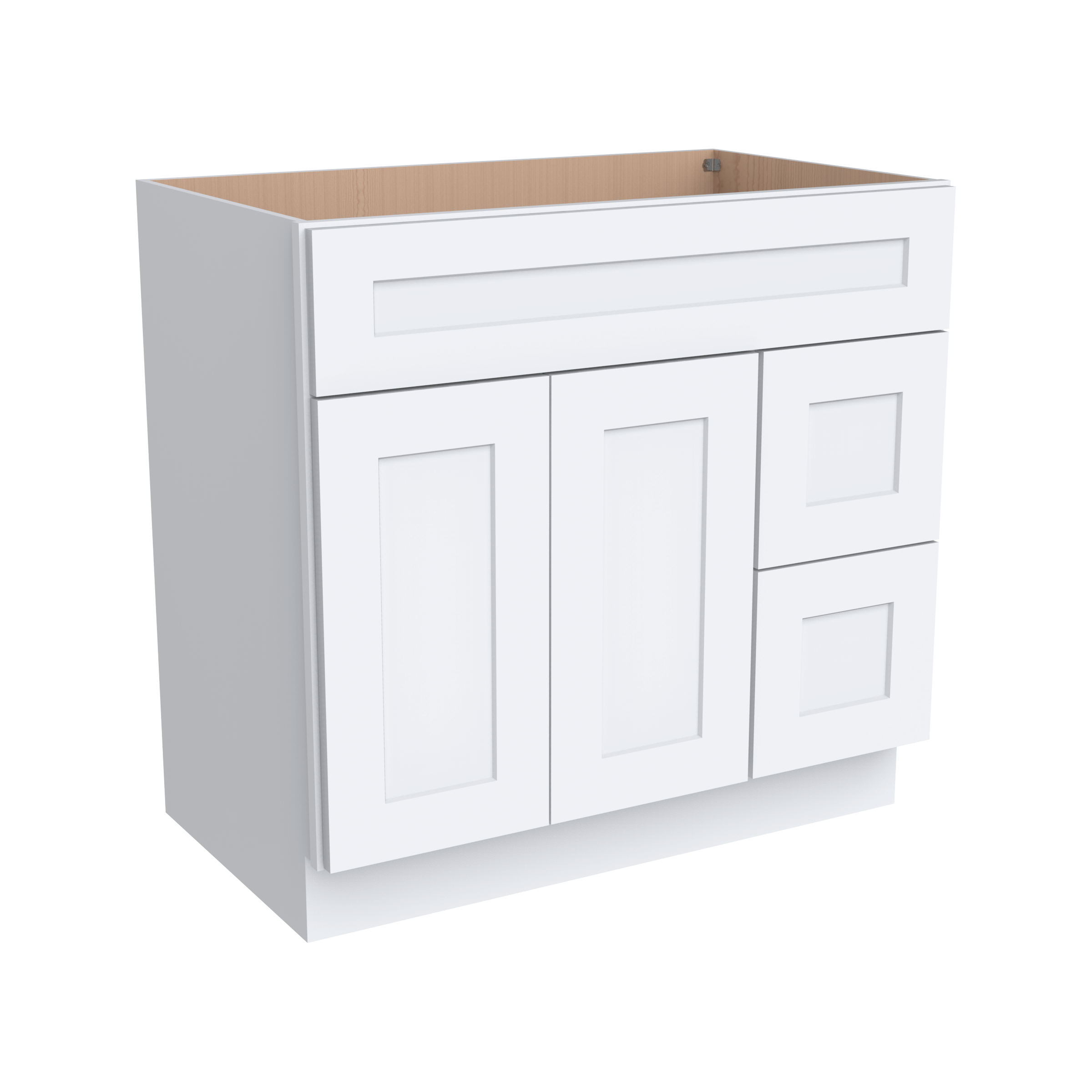 Vanity Sink Bases With Three Drawers Right VA36DR