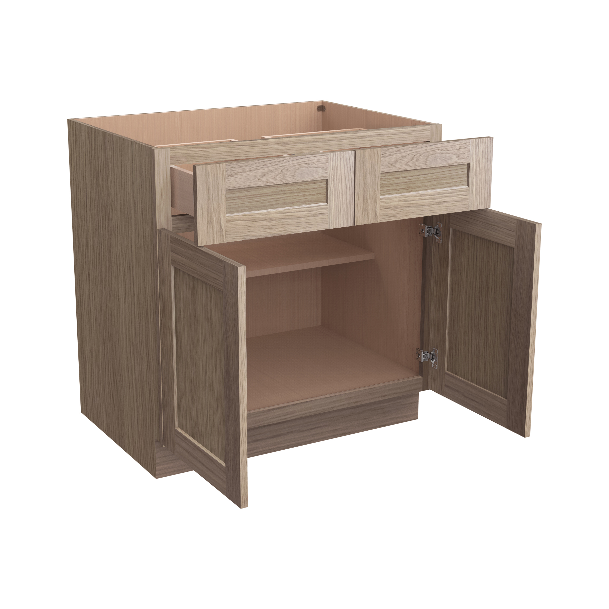Double Drawers Double Doors Bases B33